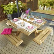 Table de Jardin Carre